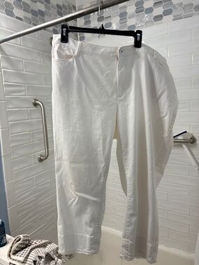 White cropped jeans JJill